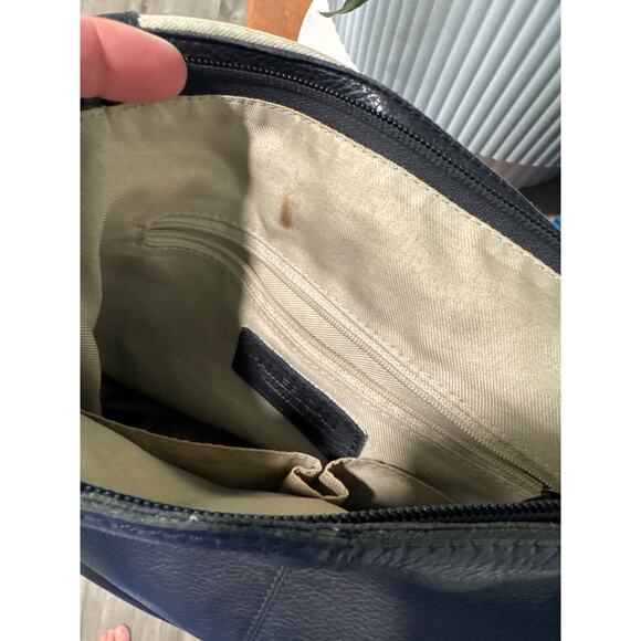 American Leather Co. Black Leather Backpack Purse - Picture 6 of 12